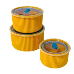 GENERICO - Set de Tapers de Cerámica Amarillo