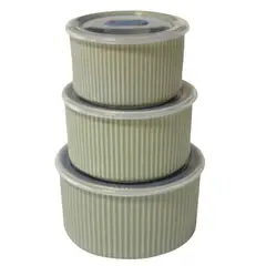 GENERICO - Set de Tapers de Cerámica Verde