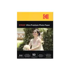 KODAK - Papel Fotográfico Ultra Premium Glossy A4 260gsm 50 Hojas