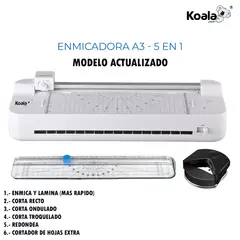 KOALA - Enmicadora Laminadora A3 Modelo 5 en 1 - Actualizacion