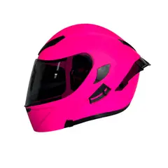 GENERICO - CASCO ABATIBLE XTREME ROSADO VISOR OSCURO L