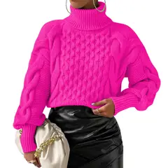 GENERICO - Chompa Mujer 52794153 Doble Cara 40C Sot-28 Color Fucsia