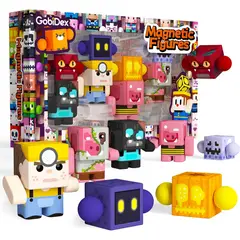 MAGNETI BLOCK - Pack 8 figuras Accion Magneticas para Bloques Magnéticos 1.0