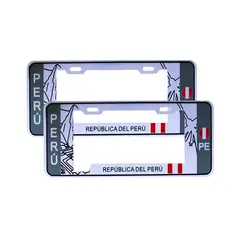 GENERICO - Portaplacas Estilo Europa Elegante Universal 2pcs
