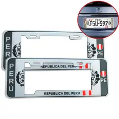 GENERICO - Portaplacas Estilo Europa Universal 2pcs