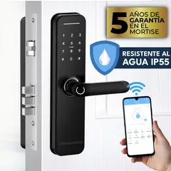 STRONGHOLD - Cerradura digital RESISTENTE AL AGUA WIFI MASTER IP55 Negro + Asesoría de Instalación