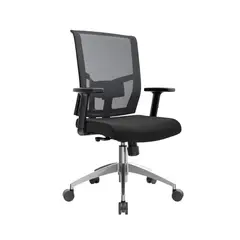OFIDEAS - Silla de Oficina Ergonómica Delphi Pro Negro Aluminio