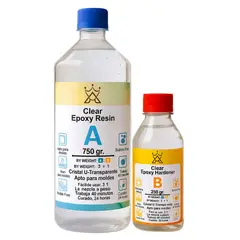 GENERICO - Resina Epoxica 1 Kg 3x1 Ultra-transparente Ultra-brillante