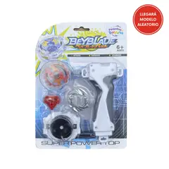 PEQUEÑAS TRAVESURAS - Juguete para Niños Lanzador Super Po Wer Top Color al Azar