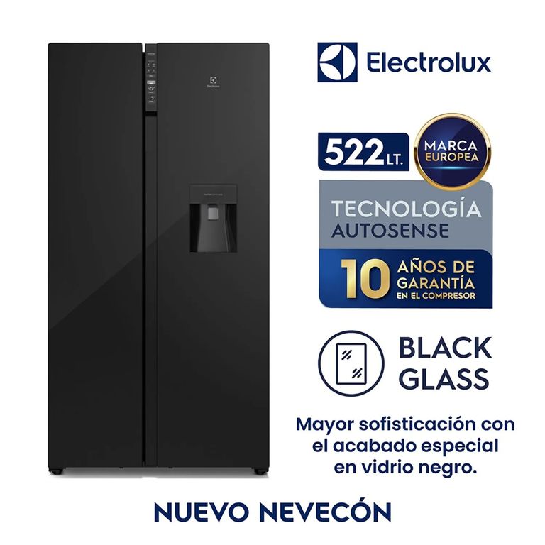 Refrigerador No Frost Side By Side Inverter 522L Black ERSB54N2WXB