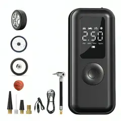 SEISA - Inflador De Llantas Portatil Compresor de Aire Recargable