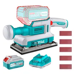 TOTAL TOOLS - Lijadora orbital + batería y cargador Total