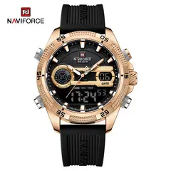 NAVIFORCE - Reloj NF9223 DUAL TIME Correa Silicona para Caballero