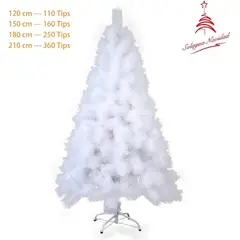 GENERICO - ARBOL DE NAVIDAD PREMIUM BLANCO 210 M