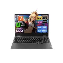 LENOVO - LAPTOP LOQ 15.6" FHD IPS 144HZ AMD RYZEN 7-7435HS 24GB DDR5 512GB RTX 4050 6GB Freedos