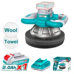 TOTAL TOOLS - Pulidora orbital 10 + bateria y cargador Total