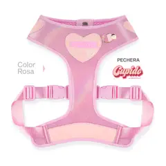 PERRITO PITUCO - PECHERA CUPIDO ROSA TALLA L