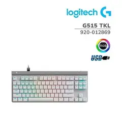 LOGITECH - Teclado Gamer G515 TKL WIRED LIGHTSYNC RGB KEYCONTROL WHITE
