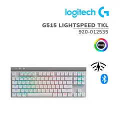 LOGITECH - Teclado Gamer Inalambrico G515 TKL LIGHTSPEEDBT RGB WHITE