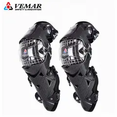 GENERICO - RODILLERAS MOTO ARTICULADAS K12 VEMAR CARBONO