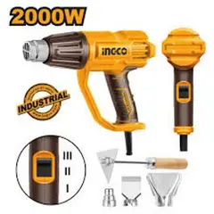 INGCO TOOLS - Pistola de Calor 2000W con Accesorios Ingco HG200078