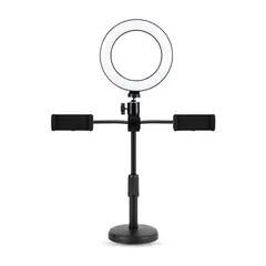 GENERICO - ARO DE LUZ DE MESA CON SOPORTE DE CELULAR