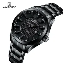 NAVIFORCE - Reloj 8032 Analogo Correa Acero para Caballero