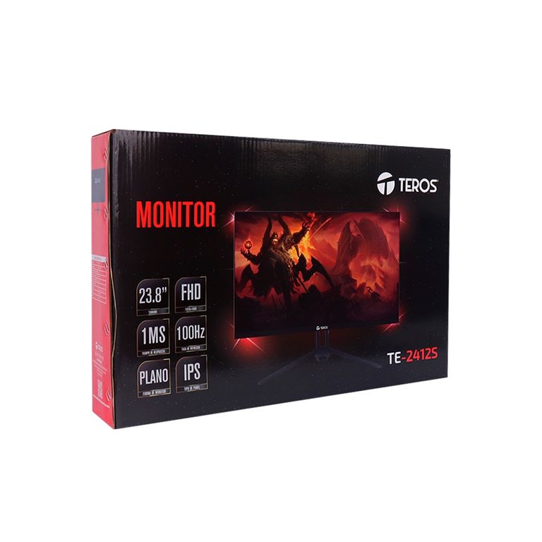 Monitor Plano Te-2415S 23.8" Fhd Ips 120Hz 1Ms Con Hdmi Y Dp, Color Negro