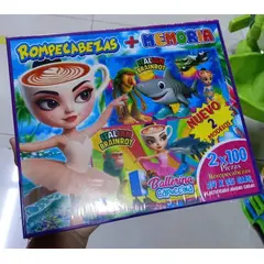 GENERICO - ROMPECABEZAS MEMORIA 2 EN 1 BALLERINA CAPUCCINA