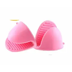 GENERICO - Pack 2 Pares De Guantes de Silicona Tipo Pinza color aleatorio