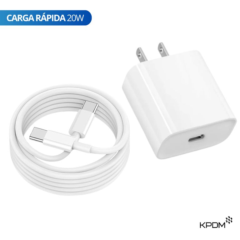 Cargador Para iPhone Carga Rápida 20W USB-C