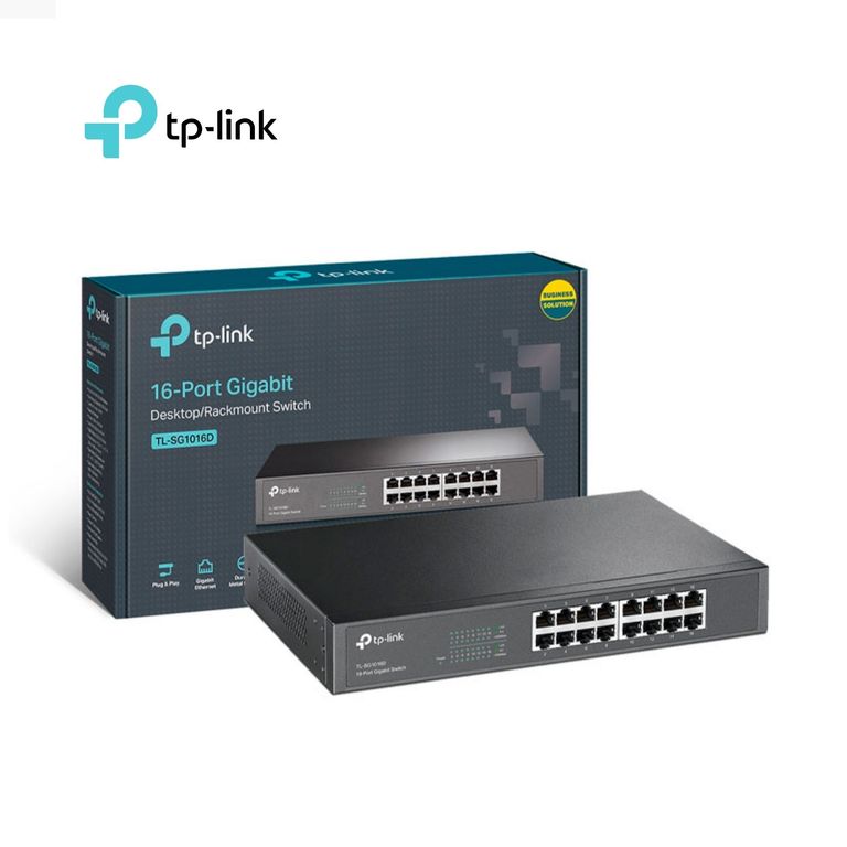 SWITCH TP-LINK 16PORT 101001000 GIBABIT TL-SG1016