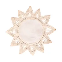 PANADECOR - Tapete Redondo Algodón Beige 15Cm Panorama Hogar