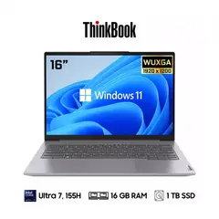 LENOVO - Laptop Thinkbook 16 G7 IML 21MS00CDLM Intel Core Ultra 7-155H 16GB 1TB SSD 16" WUXGA W11 pro
