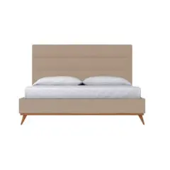 GENERICO - Cama Fabregas 2 Plazas - Beige