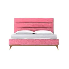 GENERICO - Cama Fabregas 2 Plazas - Palo Rosa