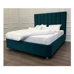 GENERICO - Cama Panel 2 Plazas - Verde Aqua