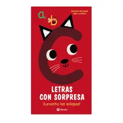 GENERICO - Letras con sorpresa - Libro solapas - Bilingüe - Libros infantiles