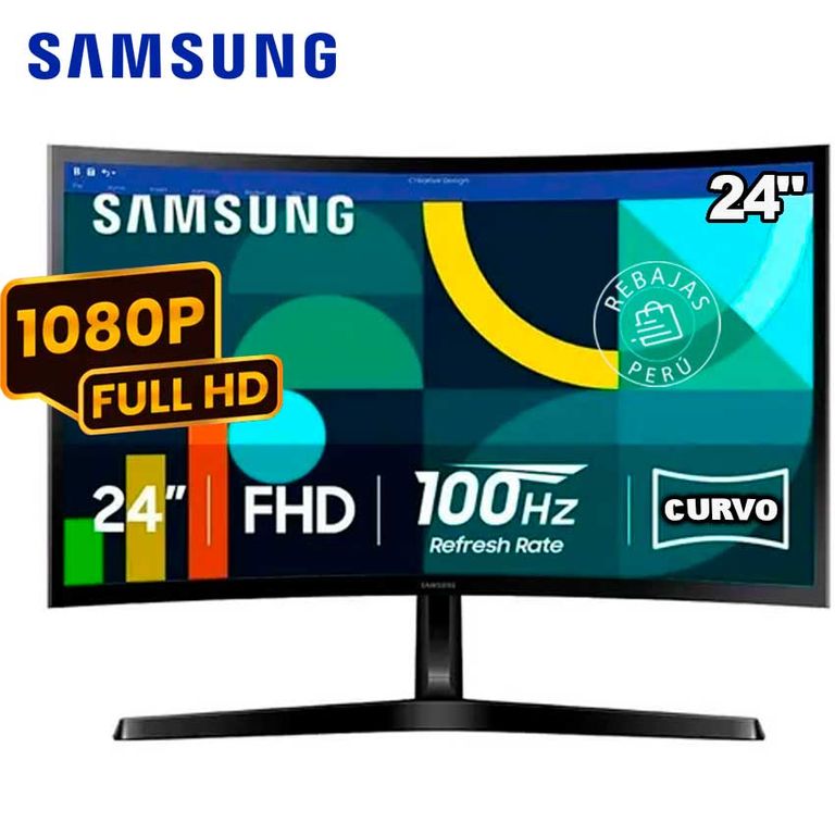 Monitor Curvo 24 FHD VA 100Hz LS24D360GALXPE