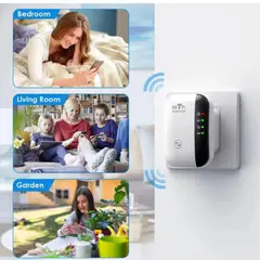 GENERICO - Repetidor Wifi Router Amplificador Inalámbrico y Alambrico Wps Wlan