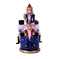 GENERICO - Cascanueces Musical BJ23001B Altura 20 cm Base Azul