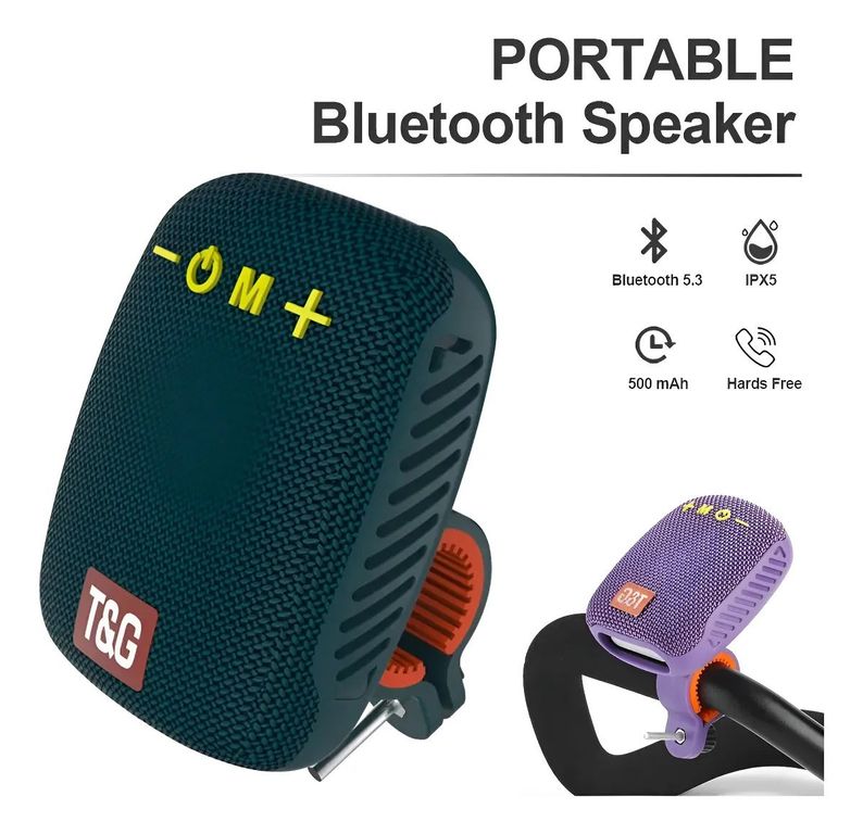 Parlante Portátil Bluetooth Para Bicicleta Moto Scooter Color Azul