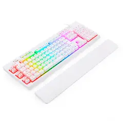 REDRAGON - Teclado SHIVA K512W RGB Español Semi-Mecánico Blanco