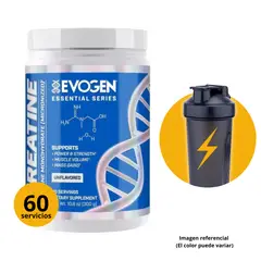 EVOGEN - CREATINA DE 300gr Y SHAKER - CREATINA MONOHIDRATADA Y MICRONIZADA