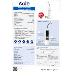 SOLE - Purificador de Agua Prestige para Lavadero