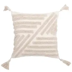 GENERICO - Cojín decorativo Natural Desert White 40x40 cm Zalmohadas