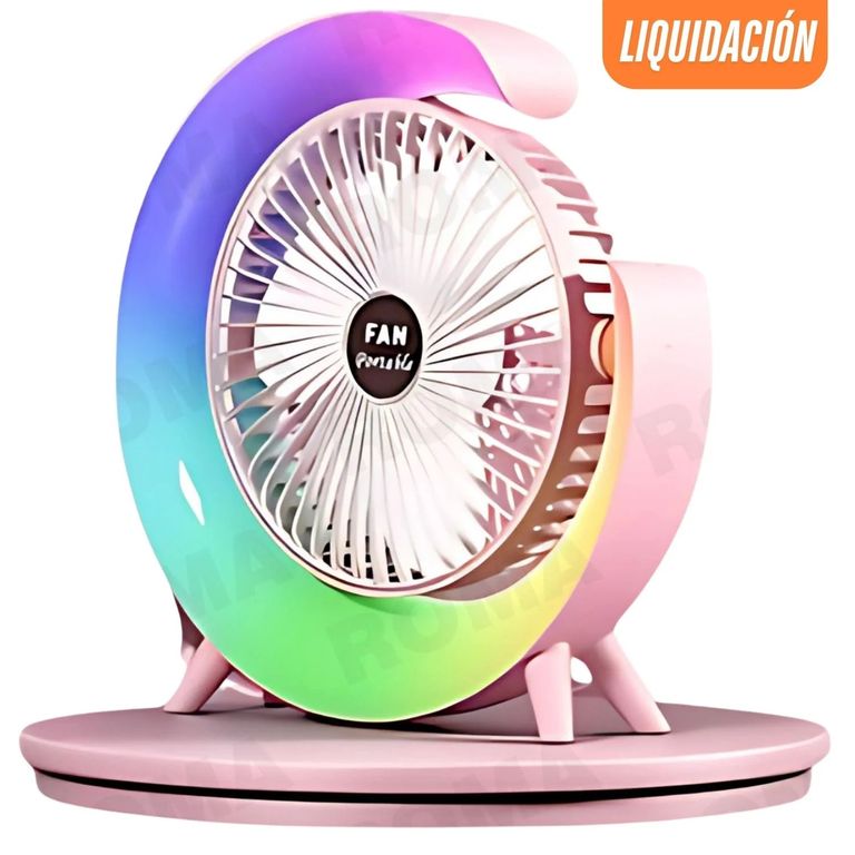 VENTILADOR RECARGABLE GIRATORIO 180°