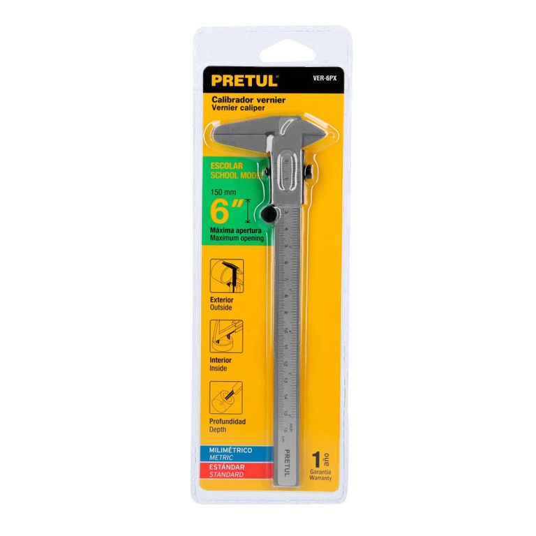 Calibrador Vernier Pie de Rey de 6 - 21455