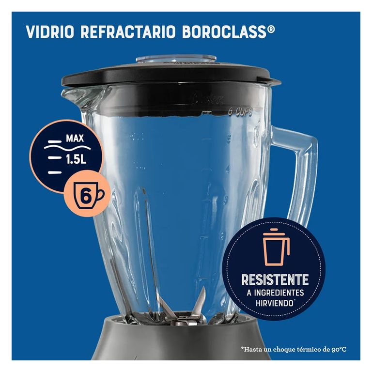 LICUADORA 6 VELOCIDADES 800W ROJA - BLSTPEG-CPB