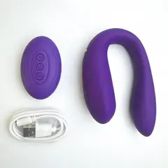 GENERICO - Vibrador Tipo C Succionador Silicona Con Control